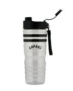 Black Flipper Water Bottle 1000ml BPA-Free reusable plastic sports bottle flip lid