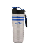 Blue Flipper Water Bottle 1000ml BPA-Free reusable plastic sports bottle flip lid