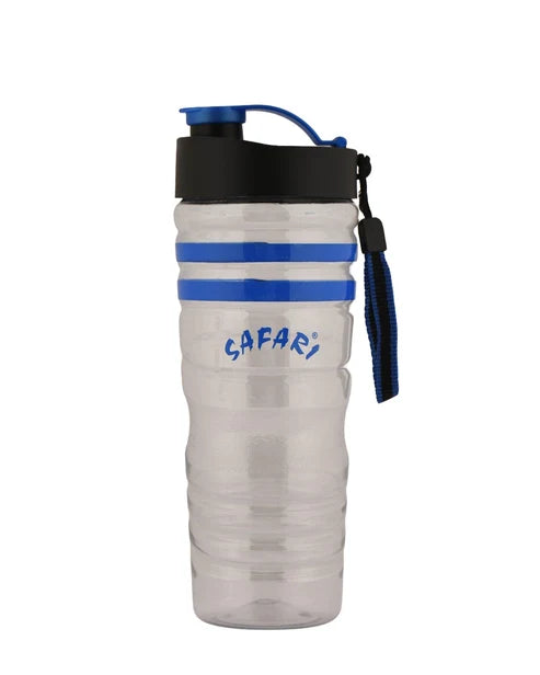 Blue Flipper Water Bottle 1000ml BPA-Free reusable plastic sports bottle flip lid