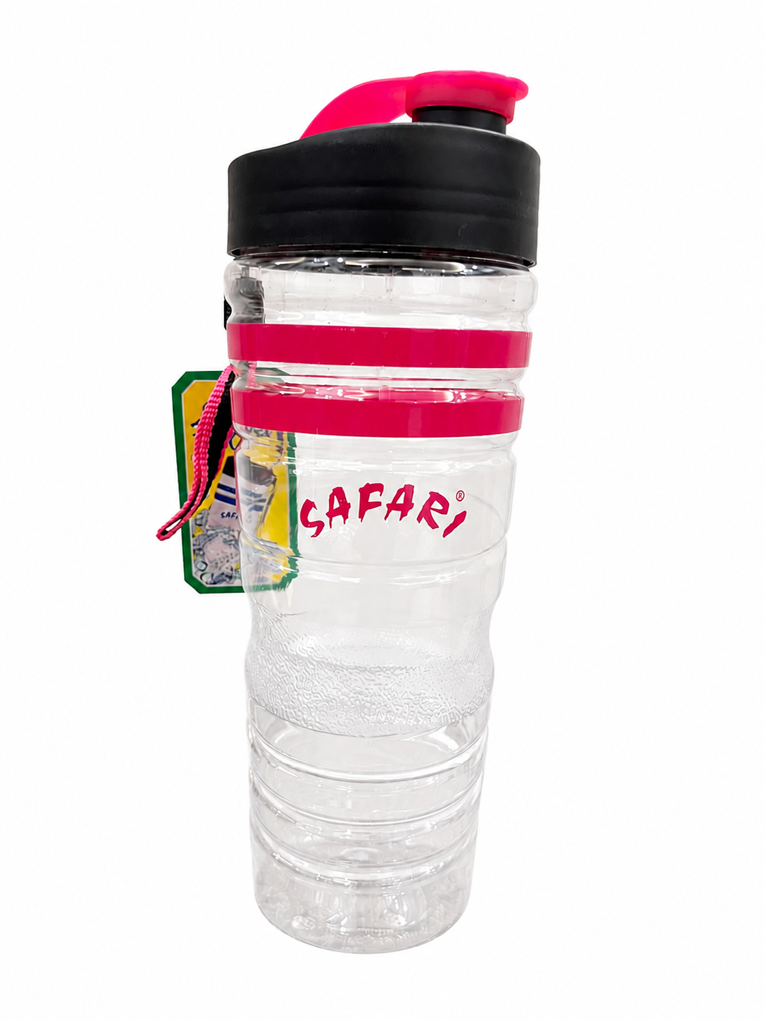 Pink Flipper Water Bottle 1000ml BPA-Free reusable plastic sports bottle flip lid